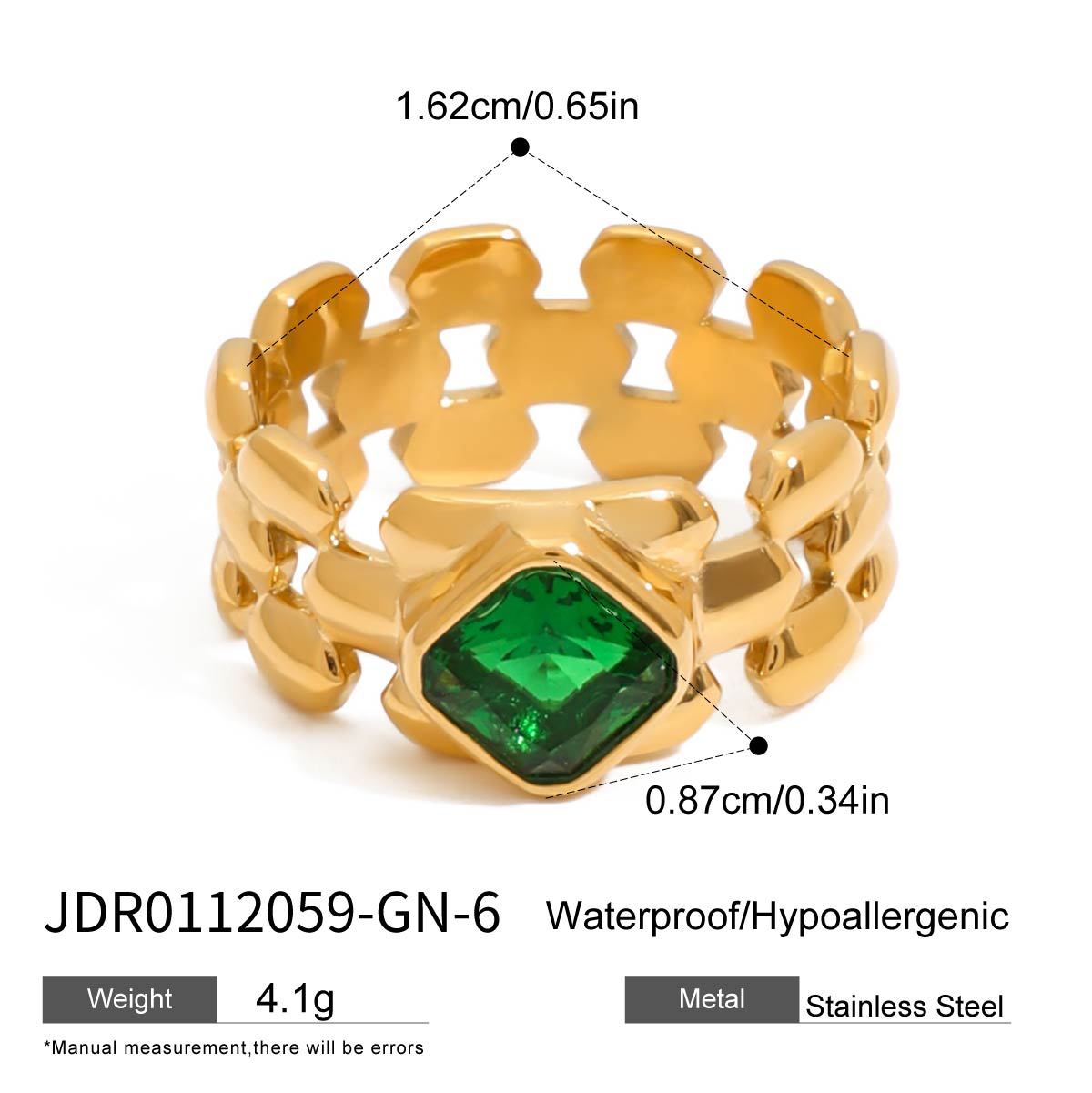 Watch Band Ring Titanium Steel Non-Fading Women's Niche Design Ring Stainless Steel Jewelry Rings