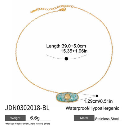 Stainless Steel Heart Necklace Simple High-End Earrings Non-Fading Titanium Steel Jewelry for Women