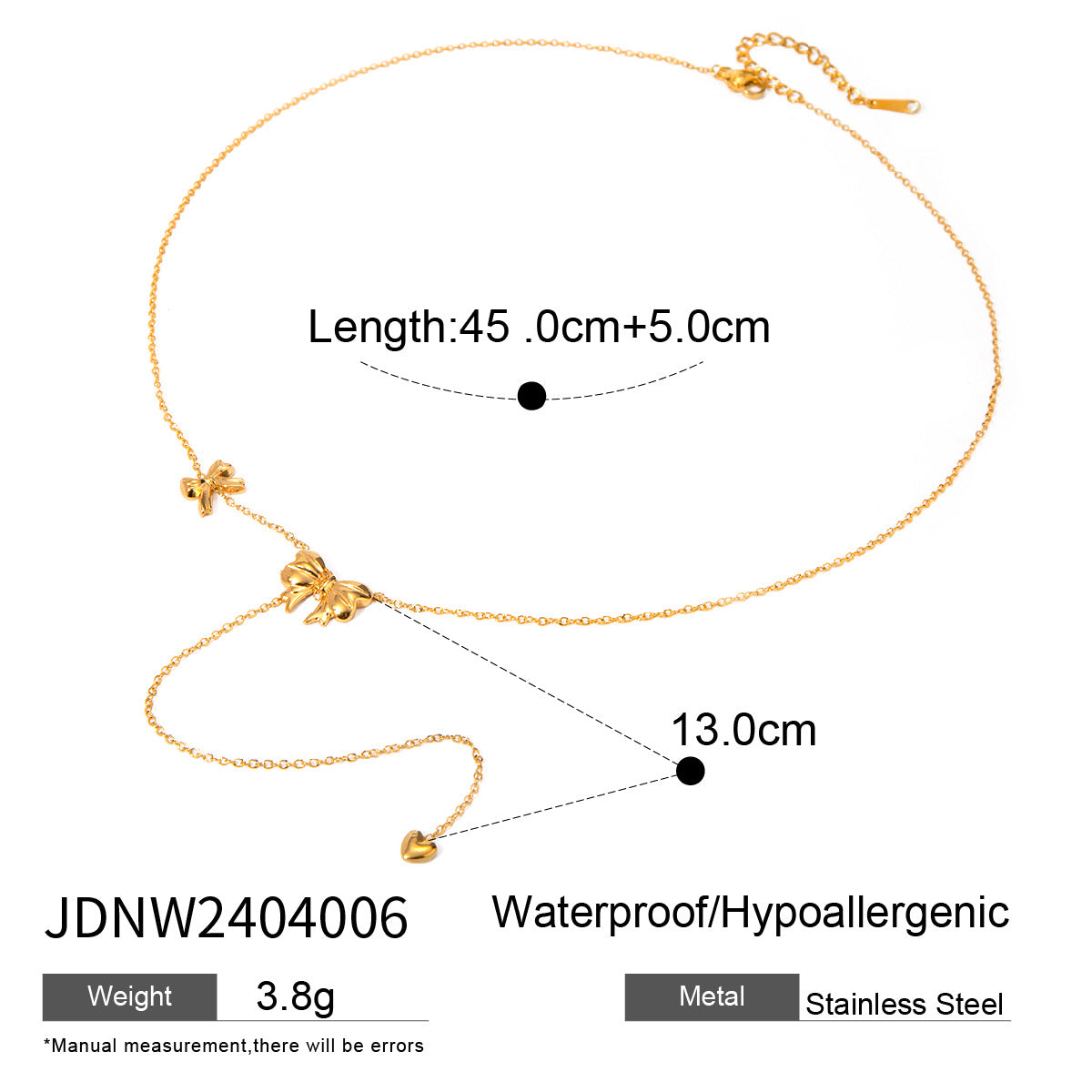 Titanium Steel Cross Long Necklace Light Luxury High-end Y-shaped Chain Stainless Steel Jewelry Sweater Chain