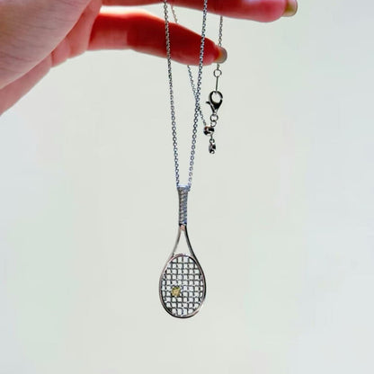 Sterling Silver S925 Baseball Bat Necklace Sweet Cool Style Niche Design Diamond-Encrusted Bat Pendant Clavicle Chain Light Luxury Versatile