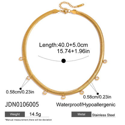 Titanium Steel Cross Necklace Light Luxury High-end OT Buckle Clavicle Chain Non-fading Stainless Steel Jewelry for Women