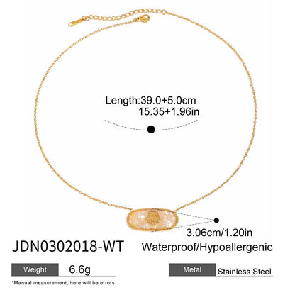 Stainless Steel Heart Necklace Simple High-End Earrings Non-Fading Titanium Steel Jewelry for Women