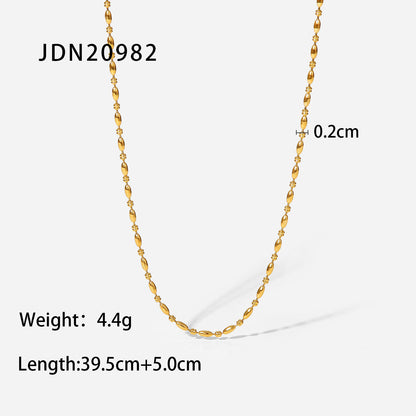 INS Trend Retro Simple Personality High-end Gold-plated Minimalist Multi-layer Necklace for Women Niche Collarbone Chain
