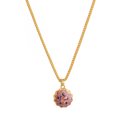 French Retro Oil Painting Style Floral Pendant Versatile High-end Multiple Styles Available