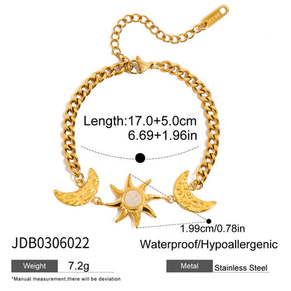 Original Design Stainless Steel Sun Bracelet Light Luxury High-end Jewelry Non-fading Titanium Steel Jewelry for Women