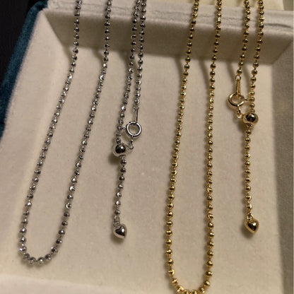 Pure Silver S925 Italian Imported Craftsmanship Diamond Laser Carved Chain Body 2.0 Thickness Length 45+5