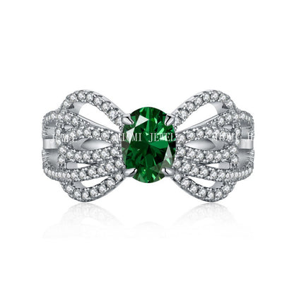 High Carbon Diamond Ring for Women S925 Sterling Silver Zircon Ring Colored Gemstone Ring Wholesale TikTok Cross-Border Live Streaming