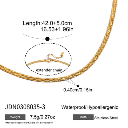 INS Trend Retro Simple Personality High-end Gold-plated Minimalist Multi-layer Necklace for Women Niche Collarbone Chain