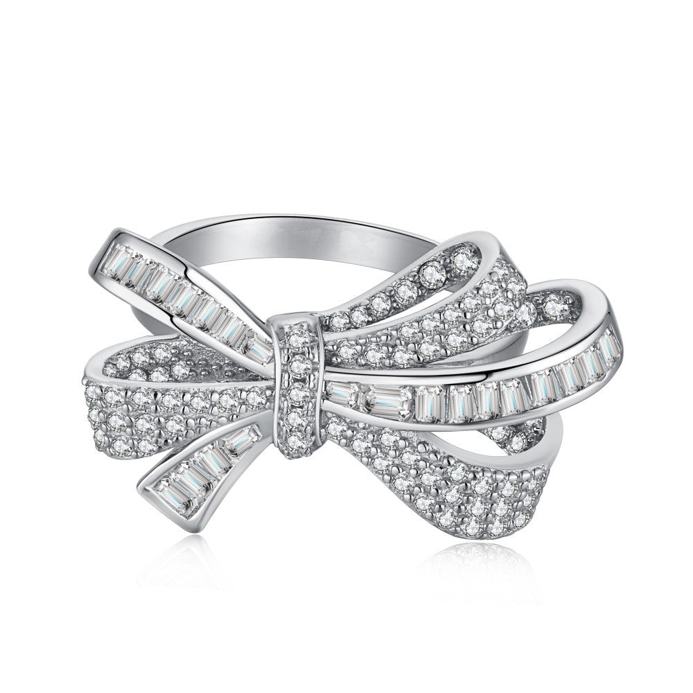 High Carbon Diamond Ring for Women S925 Sterling Silver Zircon Ring Colored Gemstone Ring Wholesale TikTok Cross-Border Live Streaming