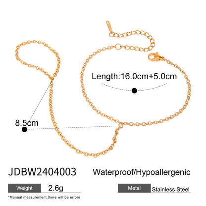 Stainless Steel Zircon Pearl Interlocking Bracelet Light Luxury High-end Feel Titanium Steel Non-fading Jewelry