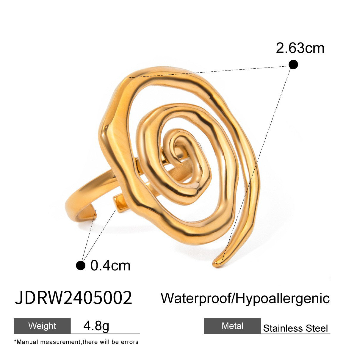 Ring Niche High-End Feel Hand Jewelry Titanium Steel Non-Fading Accessories Stainless Steel Jewelry Rings