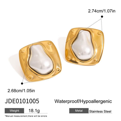 Necklace Titanium Steel Non-Fading Ring Stainless Steel Earrings Light Luxury High-End Jewelry Earrings