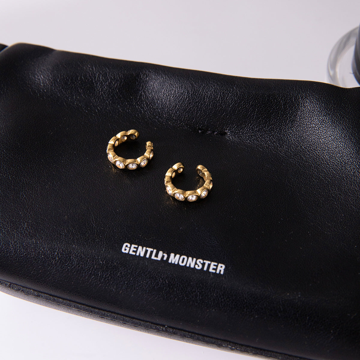 Titanium Steel Zircon Earrings Light Luxury High-end Ear Clips Non-fading Stud Earrings Stainless Steel Jewelry for Women