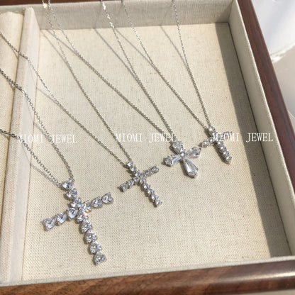 INS Style S925 Sterling Silver Necklace for Women with Zircon Inlay, Personalized Fashion Versatile Women's Collarbone Chain, Direct from Manufacturer
