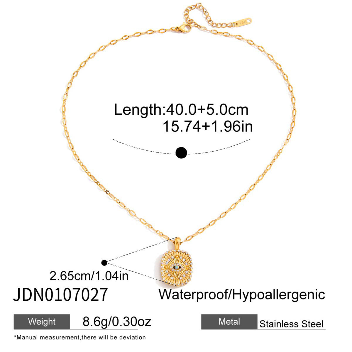 Titanium Steel Necklace with Unique Design, Sweater Chain, Light Luxury, High-End Feel, Stainless Steel Autumn Winter Accessories