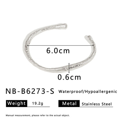 Hot-Selling Zircon Heart-Shaped Quadrilateral Geometric White Zircon Green Zircon Titanium Steel Real Gold Plated Color-Retaining Jewelry Bracelet
