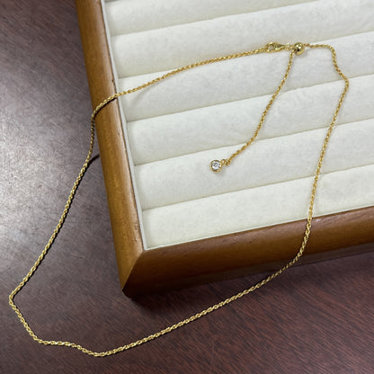 Pure Silver S925 Braided Chain Adjustable Length Necklace Sweater Chain Versatile