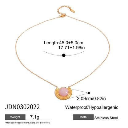 Original Design Titanium Steel Necklace Light Luxury Niche Collarbone Chain Stainless Steel Jewelry for Women High-end Feel Jewelry