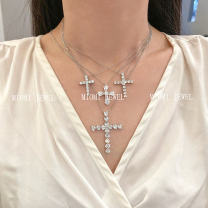 INS Style S925 Sterling Silver Necklace for Women with Zircon Inlay, Personalized Fashion Versatile Women's Collarbone Chain, Direct from Manufacturer