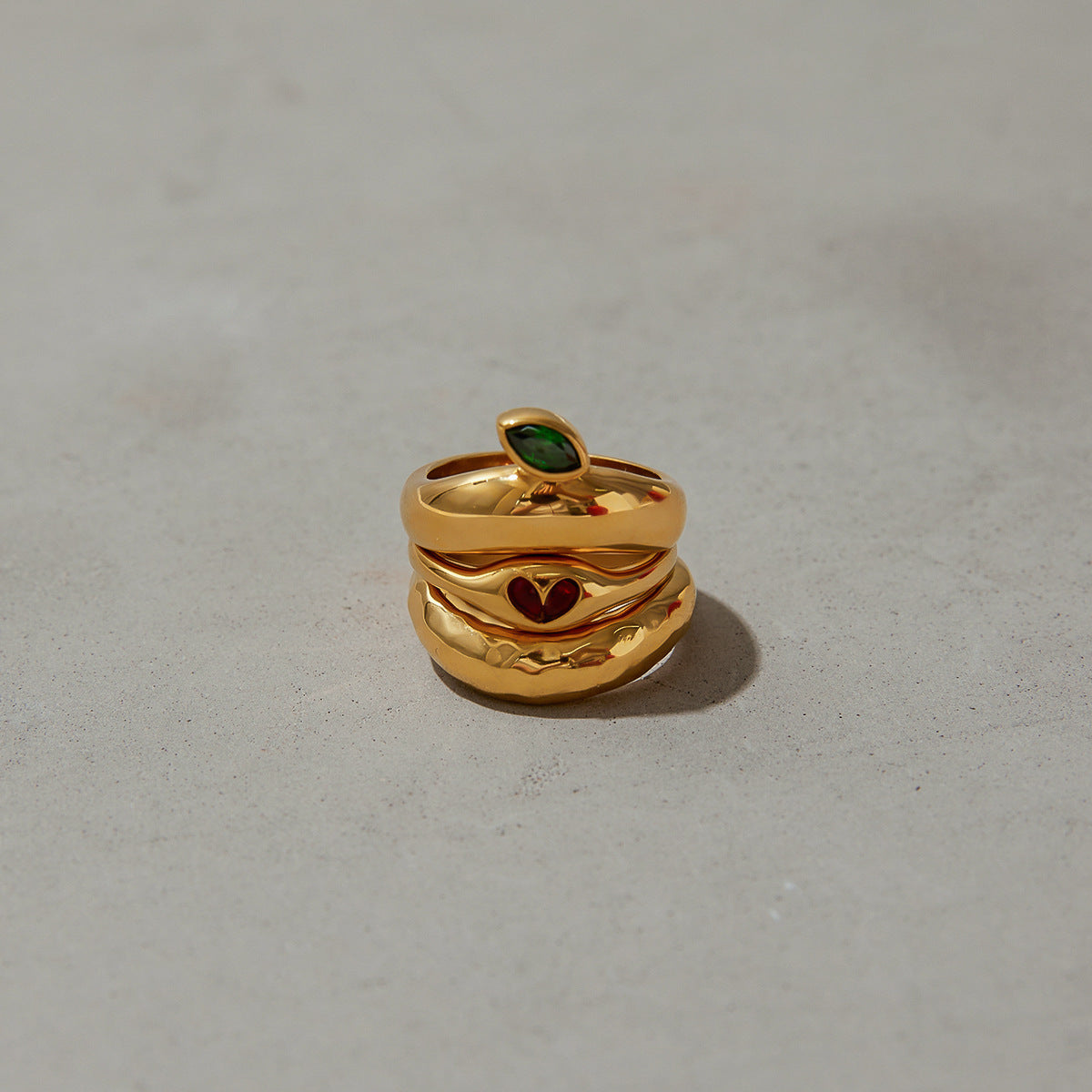 Original Design Zircon Ring Titanium Steel Non-Fading Jewelry Light Luxury High-End Feel Stainless Steel Rings