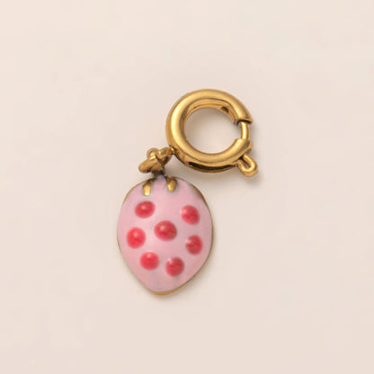 DIY Stainless Steel Heart Clover Rose Pendant Accessories DIY Furnace Vacuum Plating 18k Color Retention