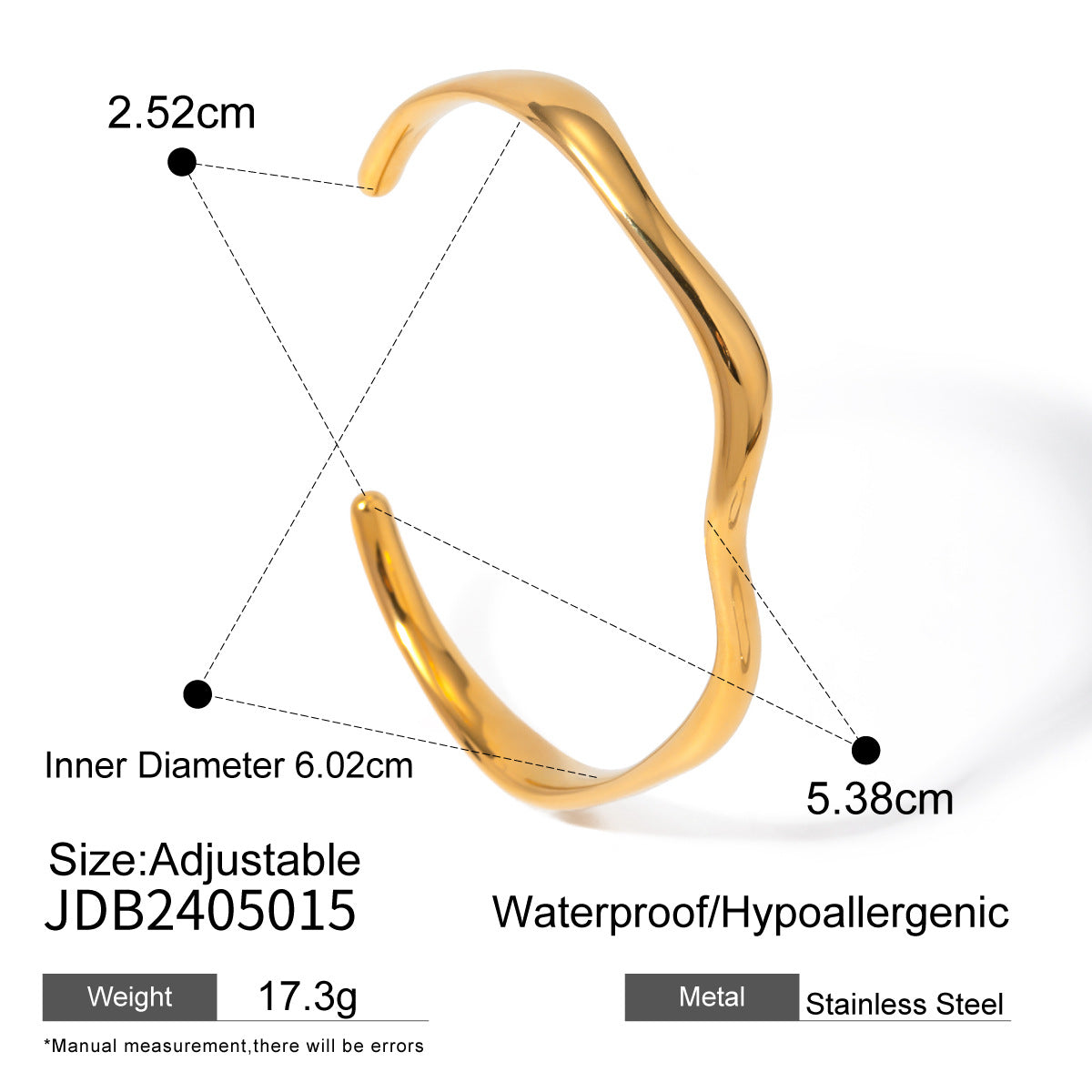 Stainless Steel Bracelet for Women, Non-Fading Jewelry, Light Luxury High-End Feel, Titanium Steel Hand Accessories