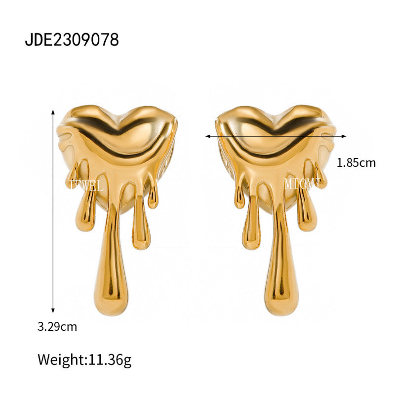 Stainless Steel Heart Zircon Bracelet Light Luxury High-end Titanium Steel Bangle Non-fading Women's Jewelry