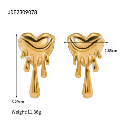 Stainless Steel Heart Zircon Bracelet Light Luxury High-end Titanium Steel Bangle Non-fading Women's Jewelry