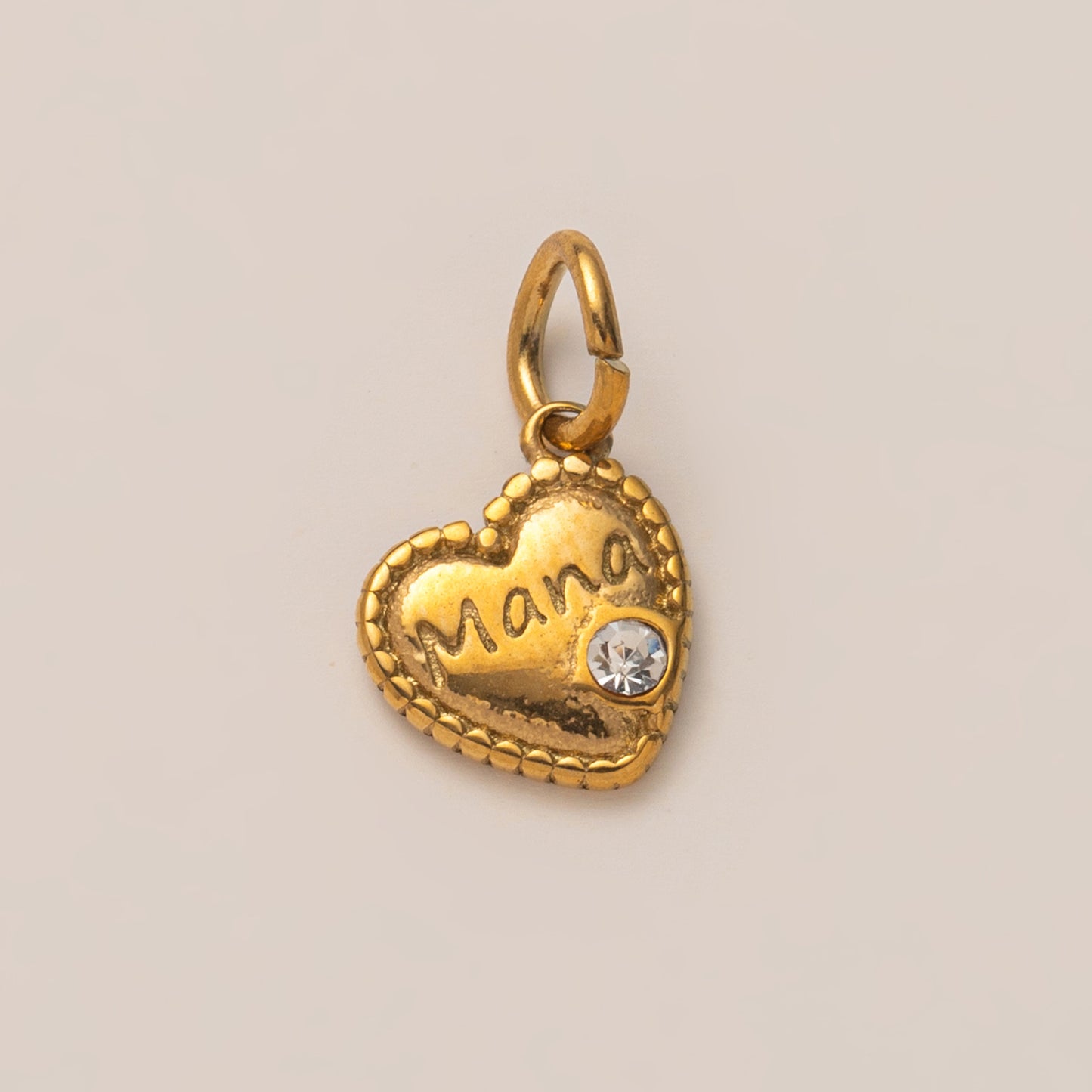 DIY Stainless Steel Heart Clover Rose Pendant Accessories DIY Furnace Vacuum Plating 18k Color Retention