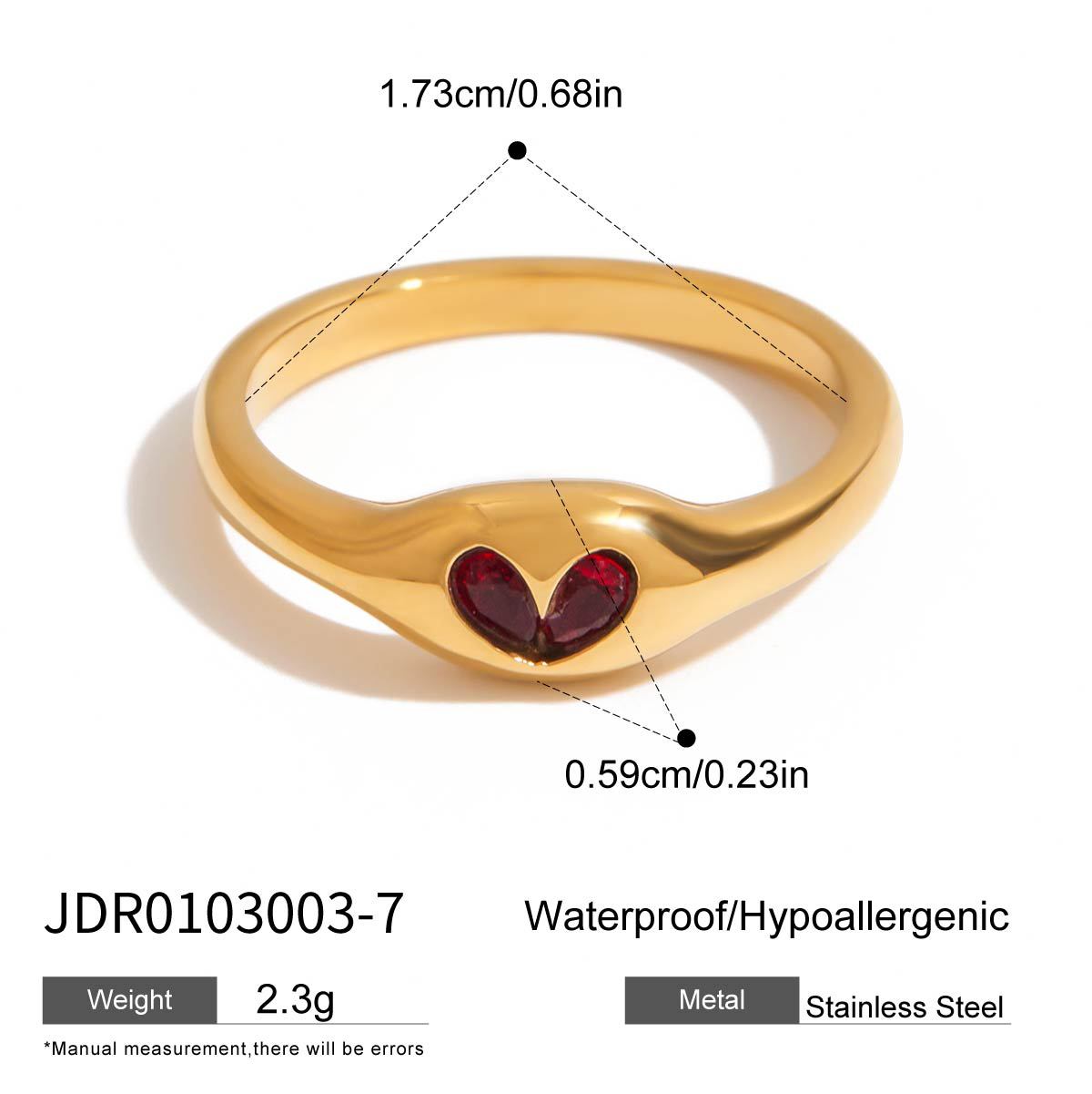 Original Design Zircon Ring Titanium Steel Non-Fading Jewelry Light Luxury High-End Feel Stainless Steel Rings