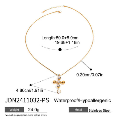 Stainless Steel Heart Necklace Light Luxury High-End Clavicle Chain Titanium Steel Jewelry Non-Fading Hot Item