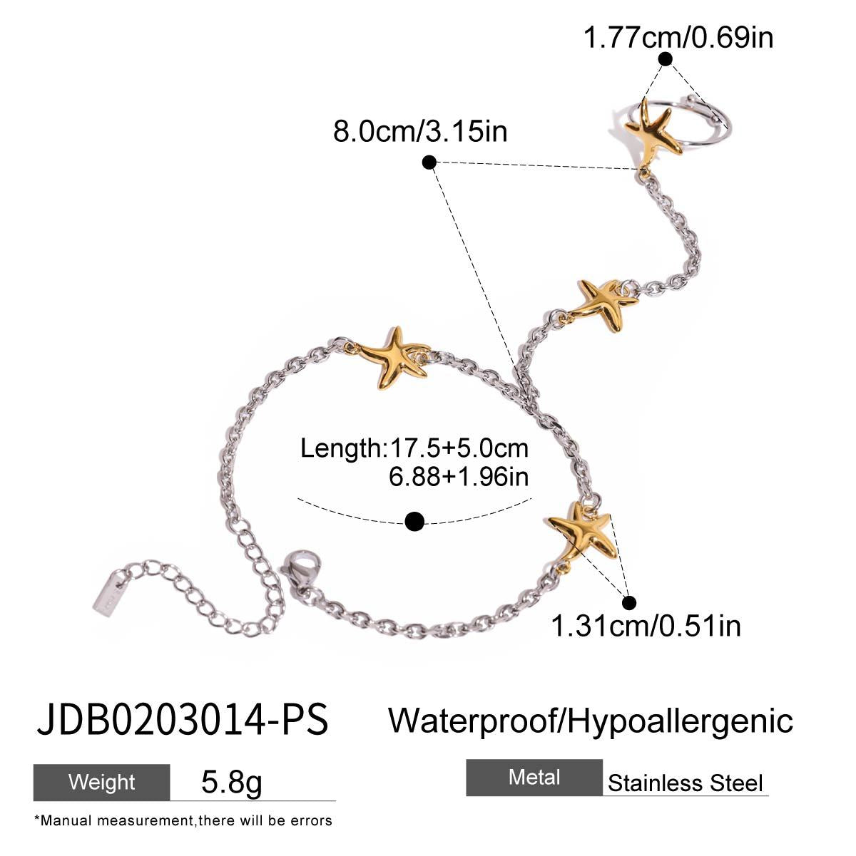 Finger Bracelet Light Luxury High-end Feel Jewelry Stainless Steel Pearl Accessories Ring Titanium Steel Non-fading Women