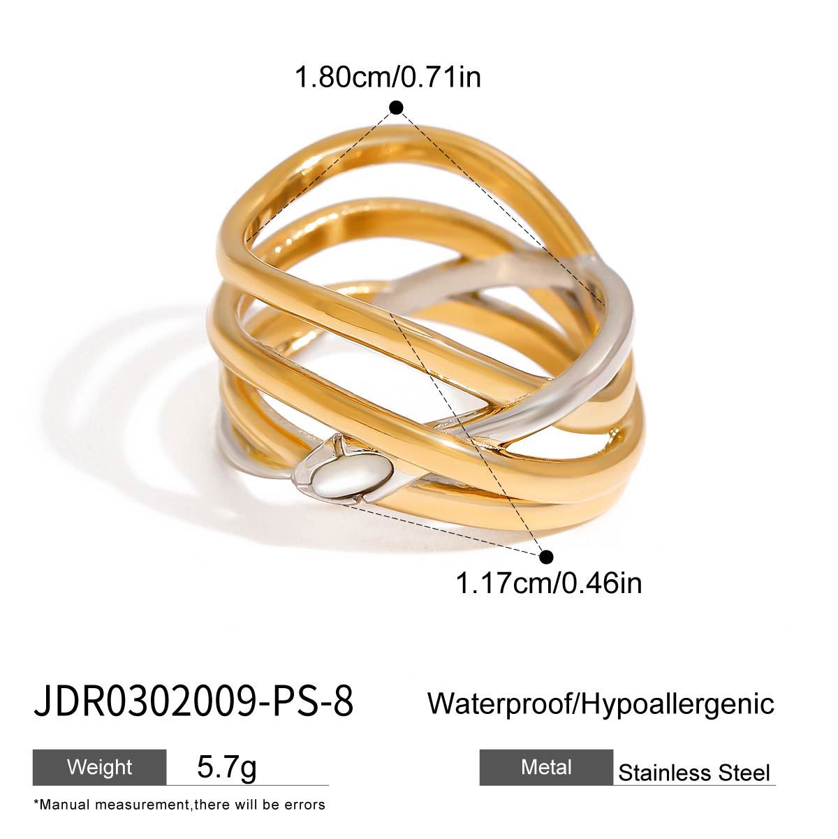 Original Design Jewelry Stainless Steel Snake Ring Titanium Steel Non-Fading Jewelry High-End Feel Ring