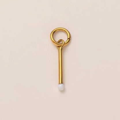 DIY Stainless Steel Heart Clover Rose Pendant Accessories DIY Furnace Vacuum Plating 18k Color Retention