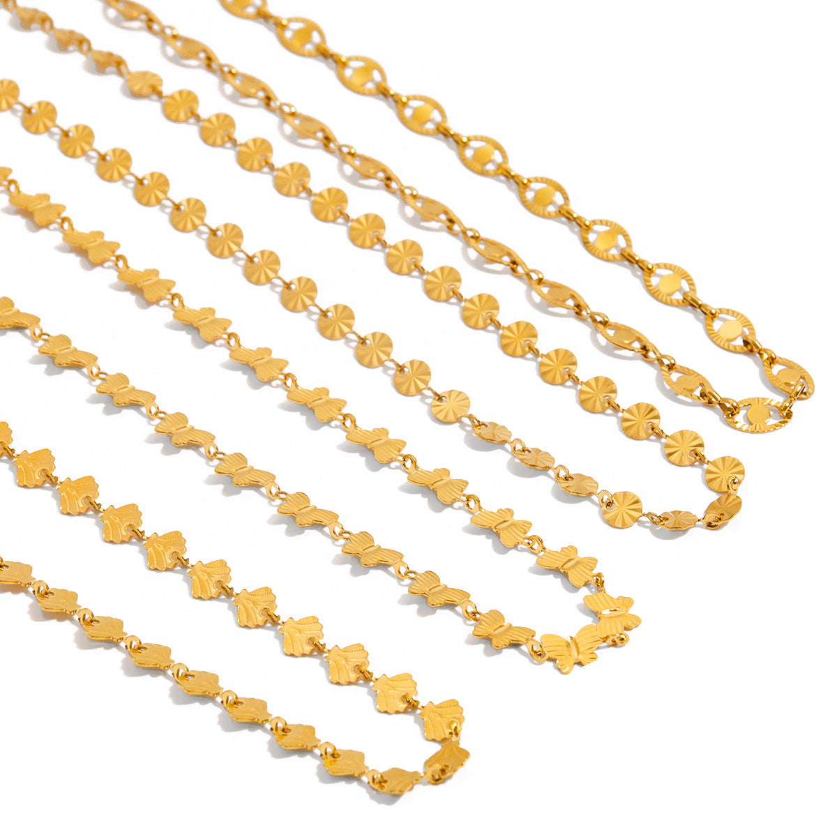 Stainless Steel Necklace Simple High-End Jewelry Titanium Steel Collarbone Chain Popular Non-Fading Accessories