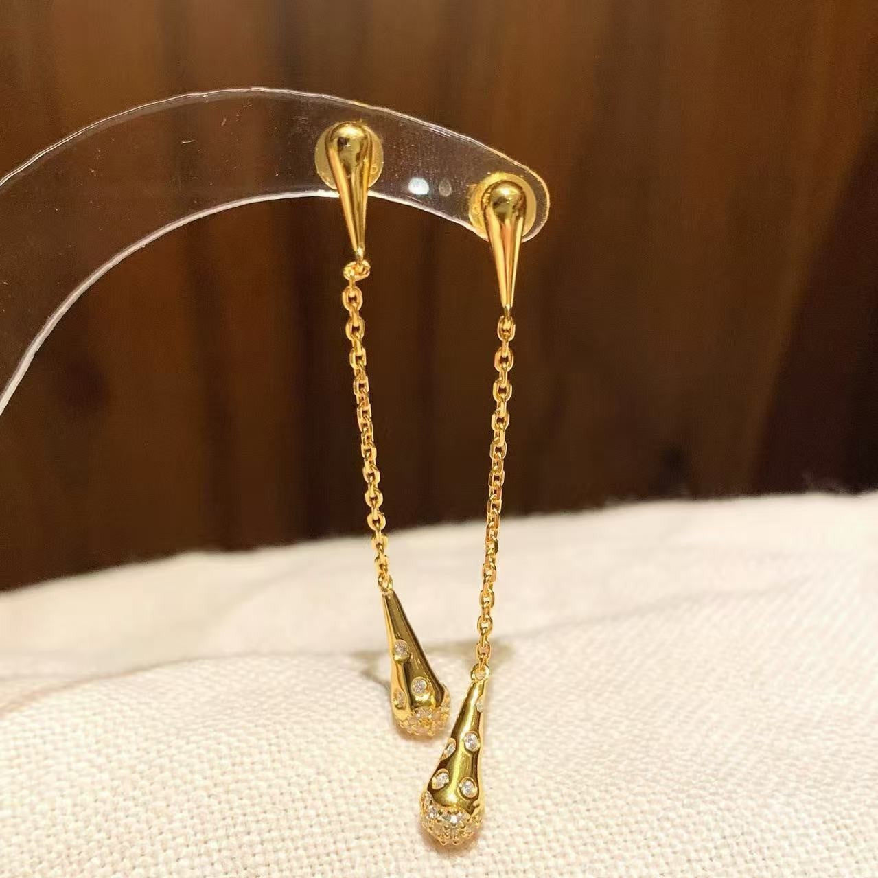 Sterling Silver S925 Vintage Long Rachel Earrings Unique Niche Design High-end Light Luxury Versatile Personality Drop Earrings