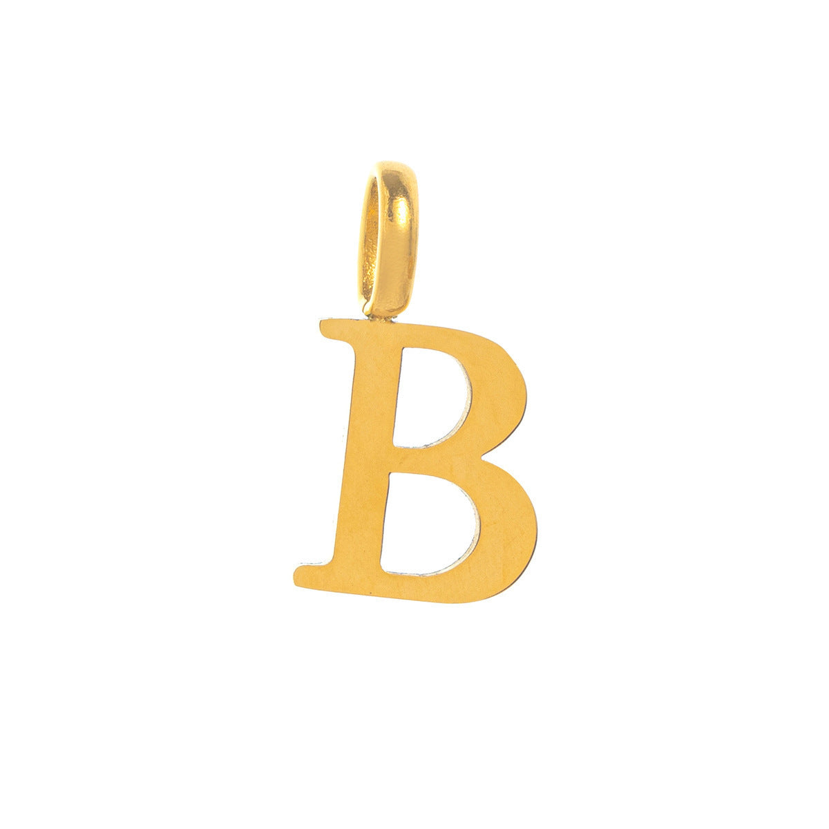 DIY Titanium Steel Heart-shaped Twelve Birthstone DIY Pendant Necklace Letter Name Family Gift Heart-shaped Accessories Pendant