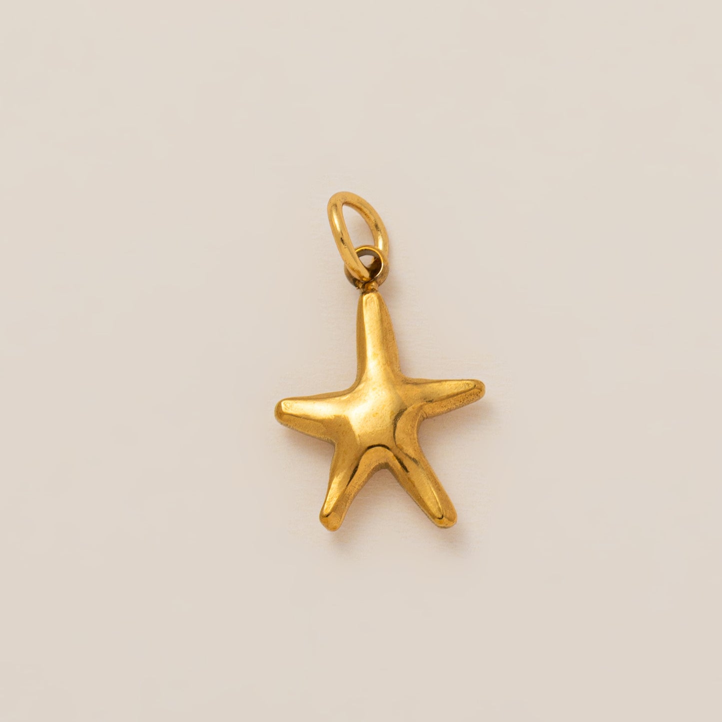 DIY Stainless Steel Starfish Flat Conch Pendant DIY Accessories Furnace Vacuum Electroplating 18K Gold Color Retention