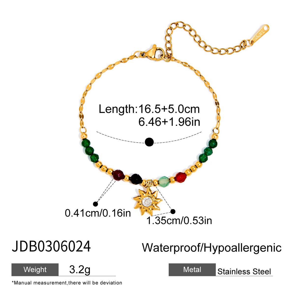 Original Design Stainless Steel Sun Bracelet Light Luxury High-end Jewelry Non-fading Titanium Steel Jewelry for Women