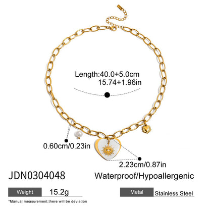 Titanium Steel Necklace with Unique Design, Sweater Chain, Light Luxury, High-End Feel, Stainless Steel Autumn Winter Accessories