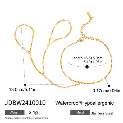 Stainless Steel Zircon Pearl Interlocking Bracelet Light Luxury High-end Feel Titanium Steel Non-fading Jewelry