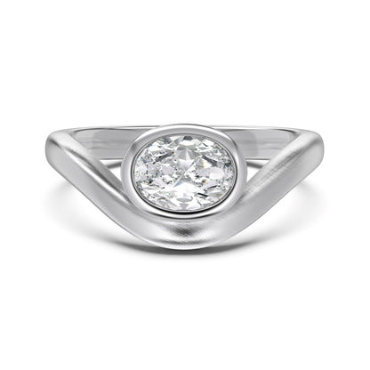 Luxury French Style S925 Sterling Silver Ring for Women with Water Drop Egg-Shaped Zircon Inlay, Exquisite Wedding Ice Flower Cut Women's Jewelry