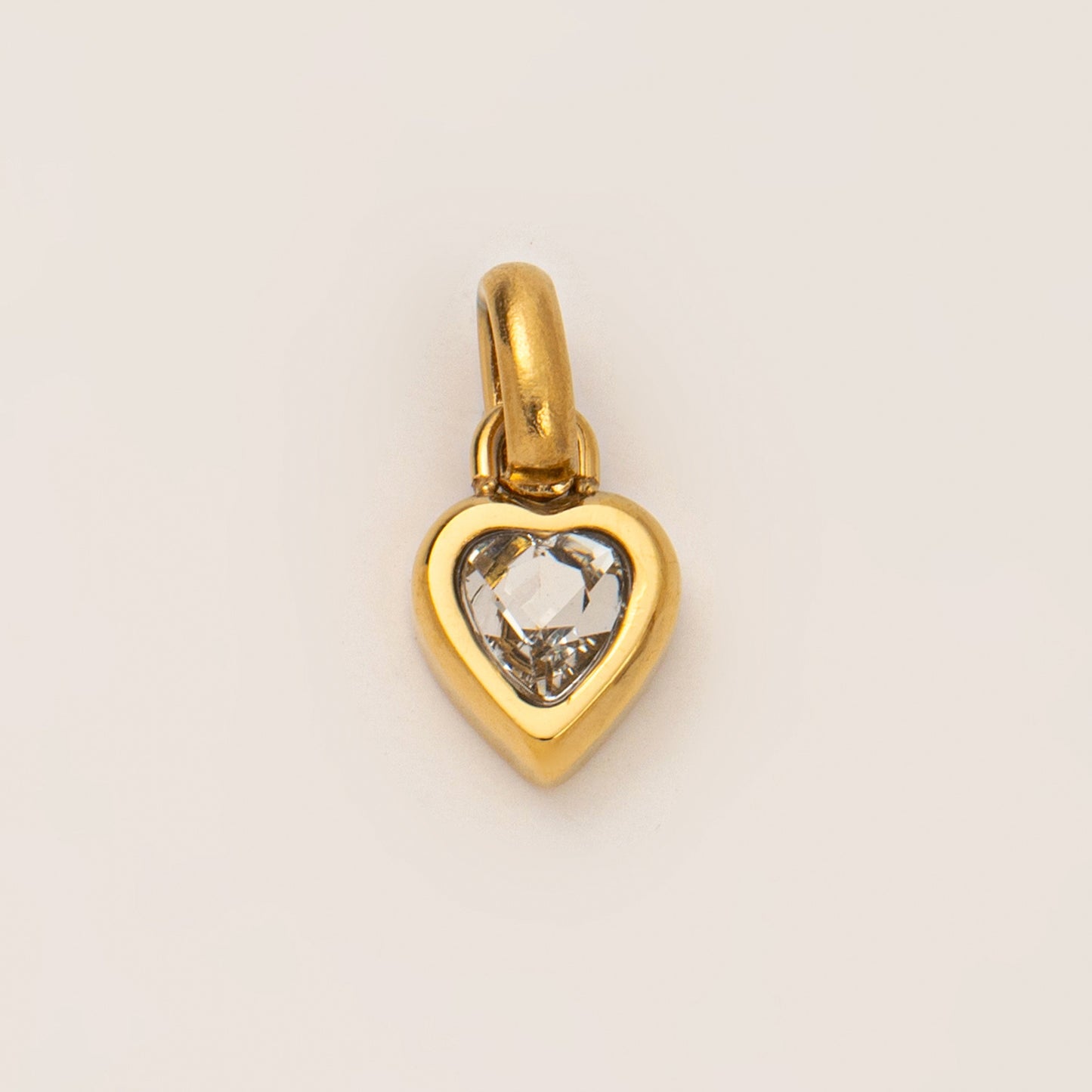 DIY Titanium Steel Heart-shaped Twelve Birthstone DIY Pendant Necklace Letter Name Family Gift Heart-shaped Accessories Pendant