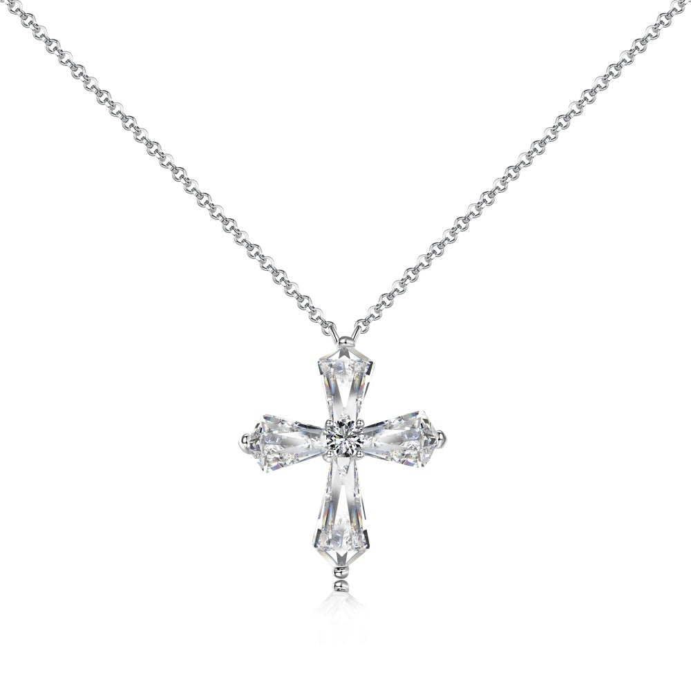 INS Style S925 Sterling Silver Necklace for Women with Zircon Inlay, Personalized Fashion Versatile Women's Collarbone Chain, Direct from Manufacturer