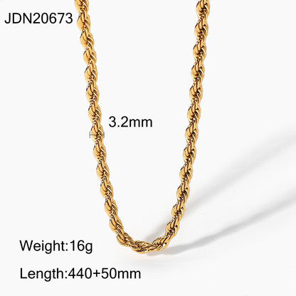 INS Trend Retro Simple Personality High-end Gold-plated Minimalist Multi-layer Necklace for Women Niche Collarbone Chain