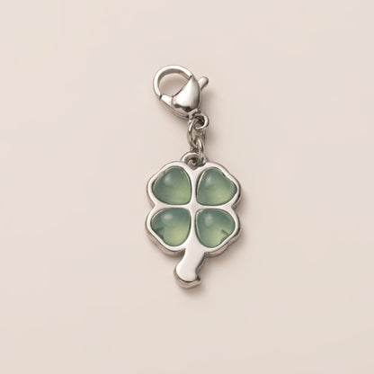 DIY Stainless Steel Heart Clover Rose Pendant Accessories DIY Furnace Vacuum Plating 18k Color Retention