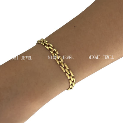 2025 New Stainless Steel Bracelet Hot-Selling Luxury High-End Micro-Paved Zirconia High-Grade Women's Bracelet