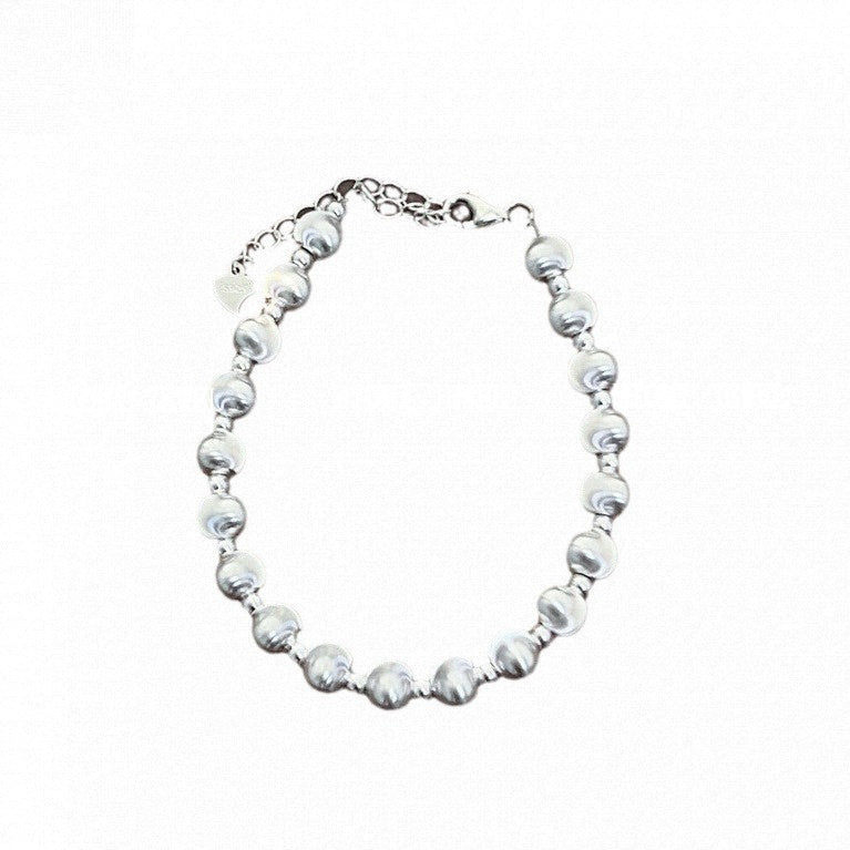 S925 Sterling Silver Cat Eye Lucky Bead Bracelet for Women Korean Version Exquisite Fashionable Unique Design Sense Hand Jewelry