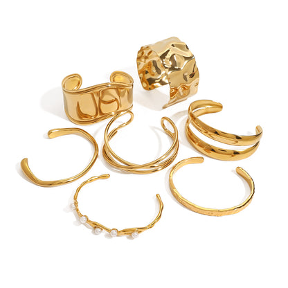 Titanium Steel Bracelet Non-Fading 18k Gold Bangle Stainless Steel Jewelry Women's Bracelet