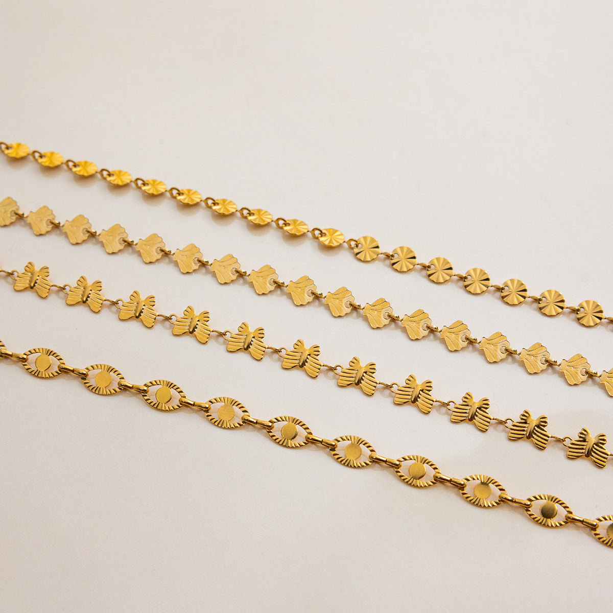 Stainless Steel Necklace Simple High-End Jewelry Titanium Steel Collarbone Chain Popular Non-Fading Accessories